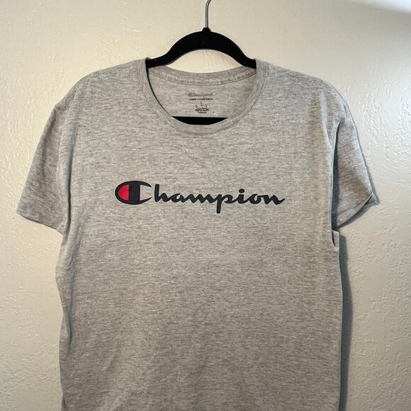 Champion Men's Grey T-shirt Large Cotton - Picture 1 of 6